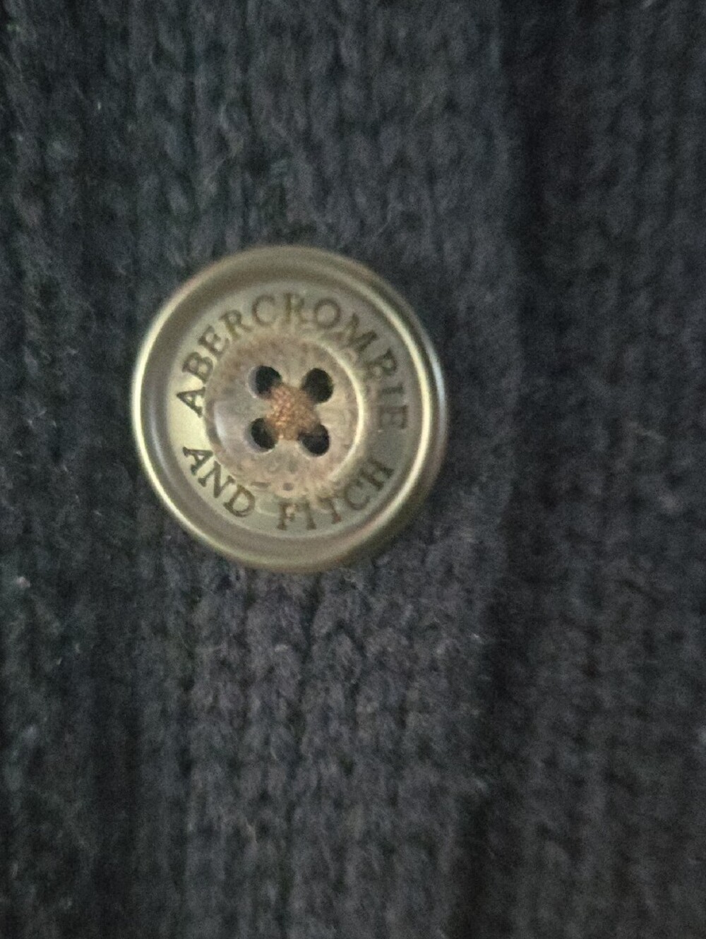 Abercrombie & Fitch Vintage 1990's Collegiate , Preppy Wool Blend Cardigan -s - Picture 8 of 12